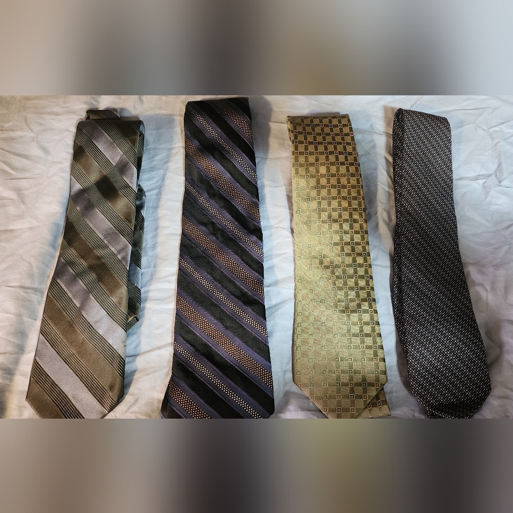 Vintage Calvin klein silk ties set of 4
